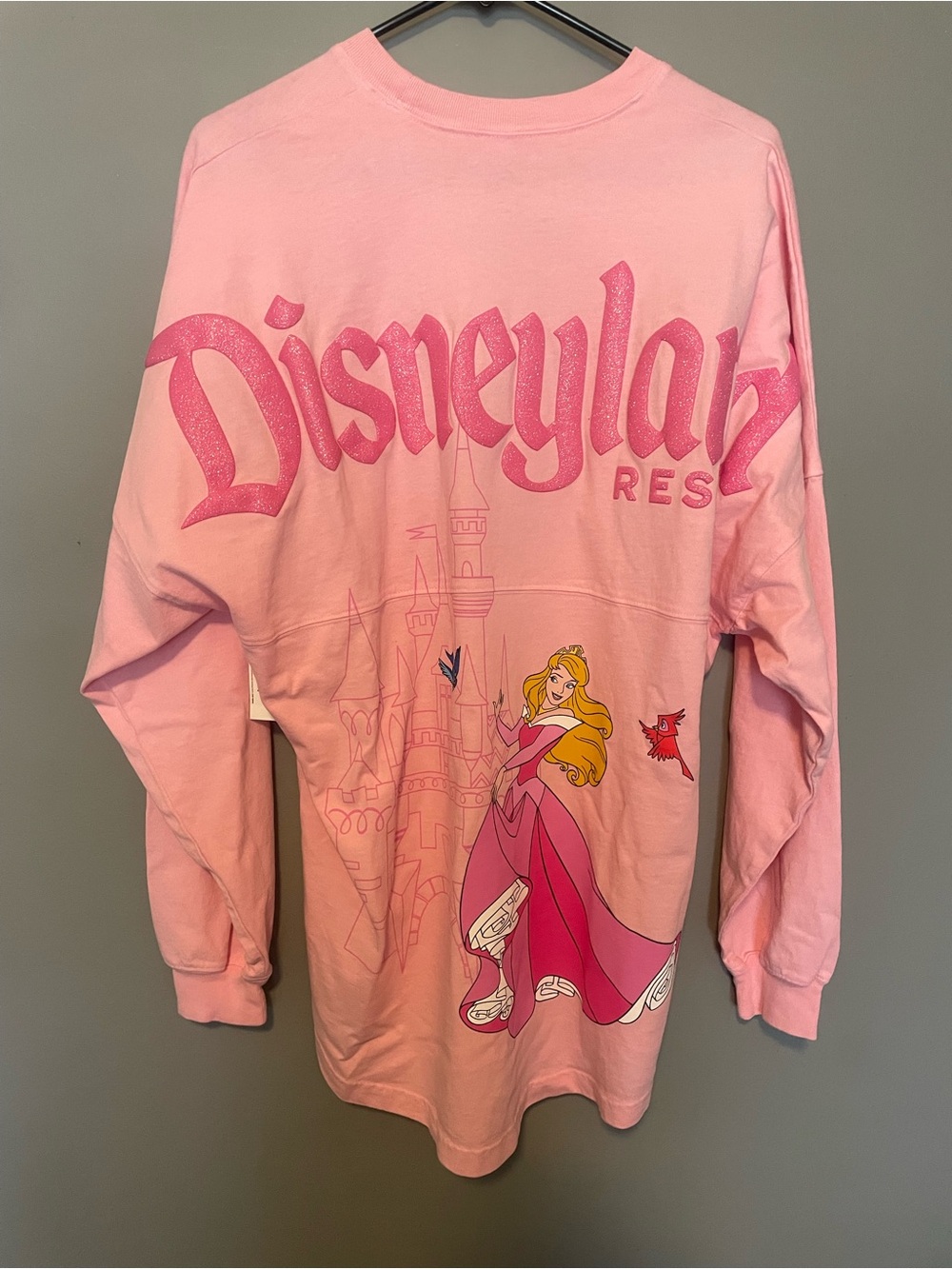 Disney Pink Aurora Castle Spirit Jersey Graphic Long-Sleeve